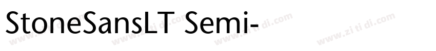 StoneSansLT Semi字体转换